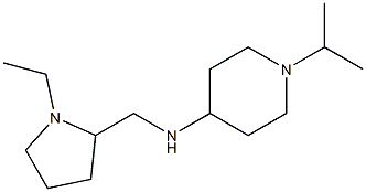 N-[(1-ethylpyrrolidin-2-yl)methyl]-1-(propan-2-yl)piperidin-4-amine 结构式