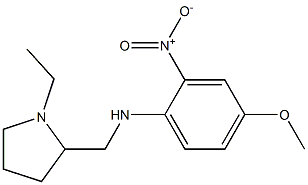 N-[(1-ethylpyrrolidin-2-yl)methyl]-4-methoxy-2-nitroaniline 结构式