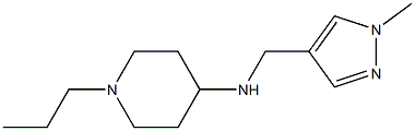 N-[(1-methyl-1H-pyrazol-4-yl)methyl]-1-propylpiperidin-4-amine 结构式