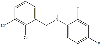 N-[(2,3-dichlorophenyl)methyl]-2,4-difluoroaniline 结构式