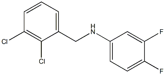 N-[(2,3-dichlorophenyl)methyl]-3,4-difluoroaniline 结构式