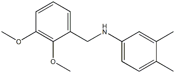 N-[(2,3-dimethoxyphenyl)methyl]-3,4-dimethylaniline 结构式