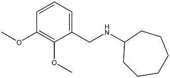 N-[(2,3-dimethoxyphenyl)methyl]cycloheptanamine 结构式