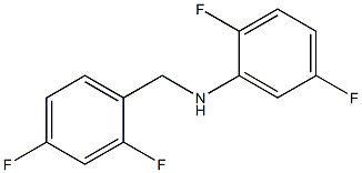 N-[(2,4-difluorophenyl)methyl]-2,5-difluoroaniline 结构式