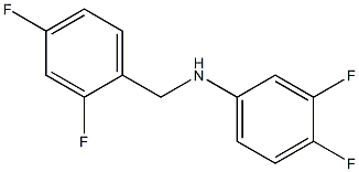 N-[(2,4-difluorophenyl)methyl]-3,4-difluoroaniline 结构式