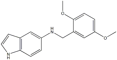 N-[(2,5-dimethoxyphenyl)methyl]-1H-indol-5-amine 结构式