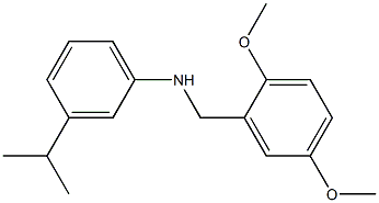 N-[(2,5-dimethoxyphenyl)methyl]-3-(propan-2-yl)aniline 结构式