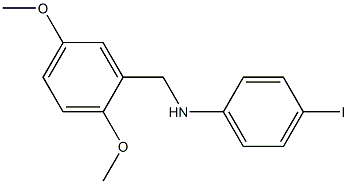 N-[(2,5-dimethoxyphenyl)methyl]-4-iodoaniline 结构式