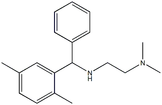 N'-[(2,5-dimethylphenyl)(phenyl)methyl]-N,N-dimethylethane-1,2-diamine 结构式