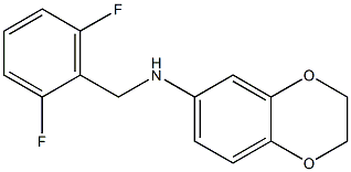 N-[(2,6-difluorophenyl)methyl]-2,3-dihydro-1,4-benzodioxin-6-amine 结构式