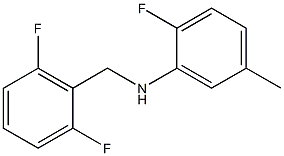 N-[(2,6-difluorophenyl)methyl]-2-fluoro-5-methylaniline 结构式