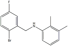 N-[(2-bromo-5-fluorophenyl)methyl]-2,3-dimethylaniline 结构式