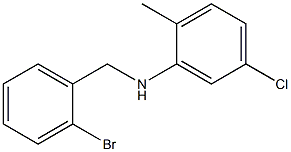 N-[(2-bromophenyl)methyl]-5-chloro-2-methylaniline 结构式