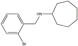 N-[(2-bromophenyl)methyl]cycloheptanamine 结构式