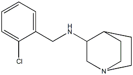 N-[(2-chlorophenyl)methyl]-1-azabicyclo[2.2.2]octan-3-amine 结构式