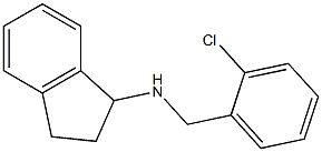 N-[(2-chlorophenyl)methyl]-2,3-dihydro-1H-inden-1-amine 结构式