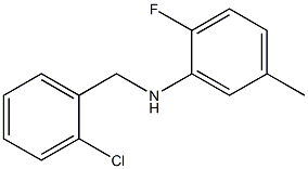 N-[(2-chlorophenyl)methyl]-2-fluoro-5-methylaniline 结构式