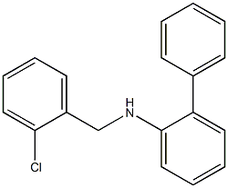 N-[(2-chlorophenyl)methyl]-2-phenylaniline 结构式