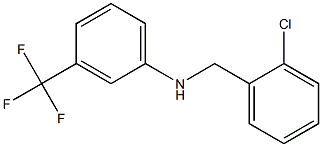 N-[(2-chlorophenyl)methyl]-3-(trifluoromethyl)aniline 结构式