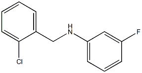 N-[(2-chlorophenyl)methyl]-3-fluoroaniline 结构式