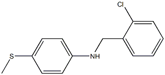 N-[(2-chlorophenyl)methyl]-4-(methylsulfanyl)aniline 结构式