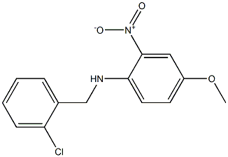 N-[(2-chlorophenyl)methyl]-4-methoxy-2-nitroaniline 结构式