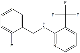 N-[(2-fluorophenyl)methyl]-3-(trifluoromethyl)pyridin-2-amine 结构式