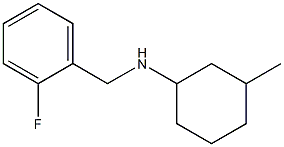 N-[(2-fluorophenyl)methyl]-3-methylcyclohexan-1-amine 结构式