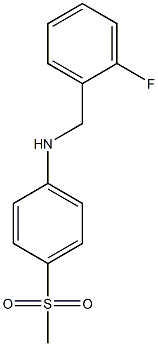 N-[(2-fluorophenyl)methyl]-4-methanesulfonylaniline 结构式