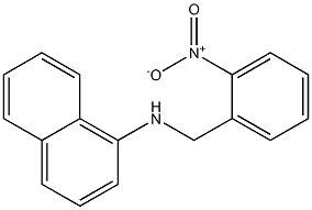 N-[(2-nitrophenyl)methyl]naphthalen-1-amine 结构式