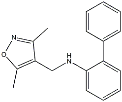 N-[(3,5-dimethyl-1,2-oxazol-4-yl)methyl]-2-phenylaniline 结构式