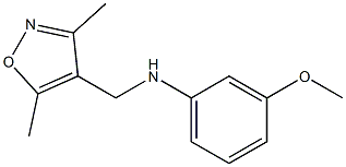 N-[(3,5-dimethyl-1,2-oxazol-4-yl)methyl]-3-methoxyaniline 结构式