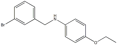 N-[(3-bromophenyl)methyl]-4-ethoxyaniline 结构式