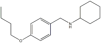 N-[(4-butoxyphenyl)methyl]cyclohexanamine 结构式