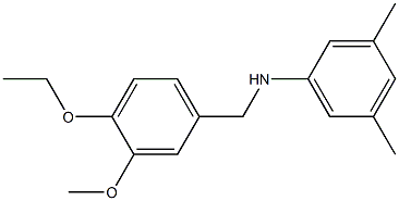 N-[(4-ethoxy-3-methoxyphenyl)methyl]-3,5-dimethylaniline 结构式