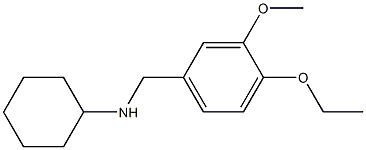 N-[(4-ethoxy-3-methoxyphenyl)methyl]cyclohexanamine 结构式