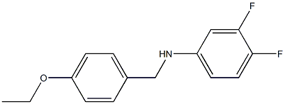 N-[(4-ethoxyphenyl)methyl]-3,4-difluoroaniline 结构式