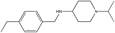 N-[(4-ethylphenyl)methyl]-1-(propan-2-yl)piperidin-4-amine 结构式