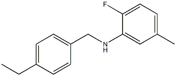 N-[(4-ethylphenyl)methyl]-2-fluoro-5-methylaniline 结构式