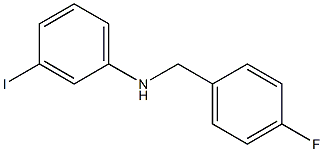 N-[(4-fluorophenyl)methyl]-3-iodoaniline 结构式