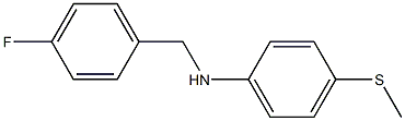 N-[(4-fluorophenyl)methyl]-4-(methylsulfanyl)aniline 结构式