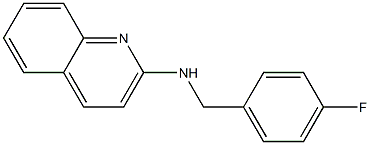 N-[(4-fluorophenyl)methyl]quinolin-2-amine 结构式