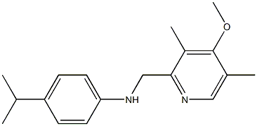 N-[(4-methoxy-3,5-dimethylpyridin-2-yl)methyl]-4-(propan-2-yl)aniline 结构式