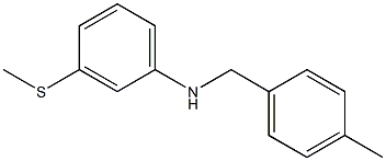 N-[(4-methylphenyl)methyl]-3-(methylsulfanyl)aniline 结构式