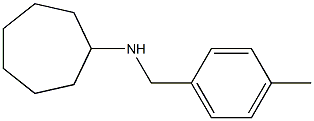 N-[(4-methylphenyl)methyl]cycloheptanamine 结构式