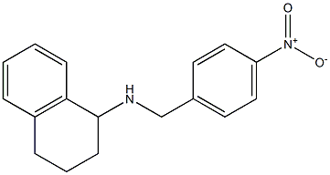 N-[(4-nitrophenyl)methyl]-1,2,3,4-tetrahydronaphthalen-1-amine 结构式