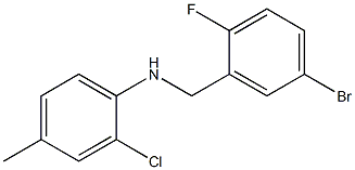 N-[(5-bromo-2-fluorophenyl)methyl]-2-chloro-4-methylaniline 结构式