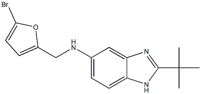 N-[(5-bromofuran-2-yl)methyl]-2-tert-butyl-1H-1,3-benzodiazol-5-amine 结构式