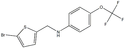 N-[(5-bromothiophen-2-yl)methyl]-4-(trifluoromethoxy)aniline 结构式