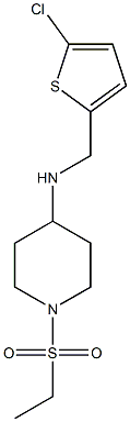 N-[(5-chlorothiophen-2-yl)methyl]-1-(ethanesulfonyl)piperidin-4-amine 结构式